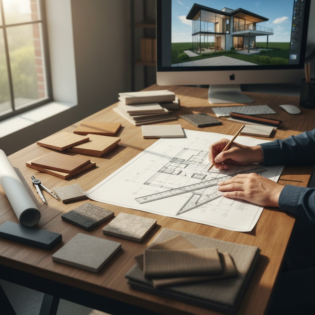 Fariqu team working on countryside house designs